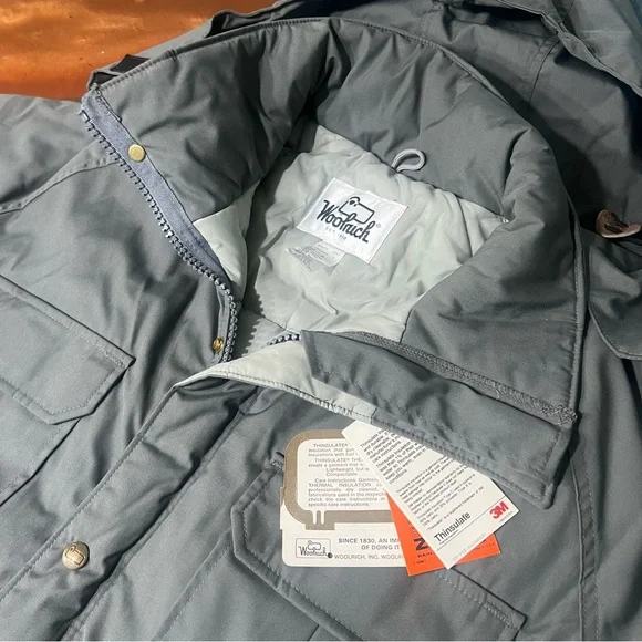 NWT Vinatge Woolrich Insulated Long Parka Jacket Hooded medium Made USA …